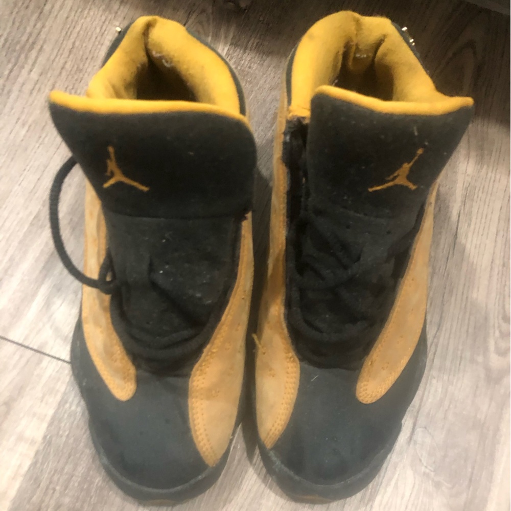 Gold & Black Jordan Sneakers